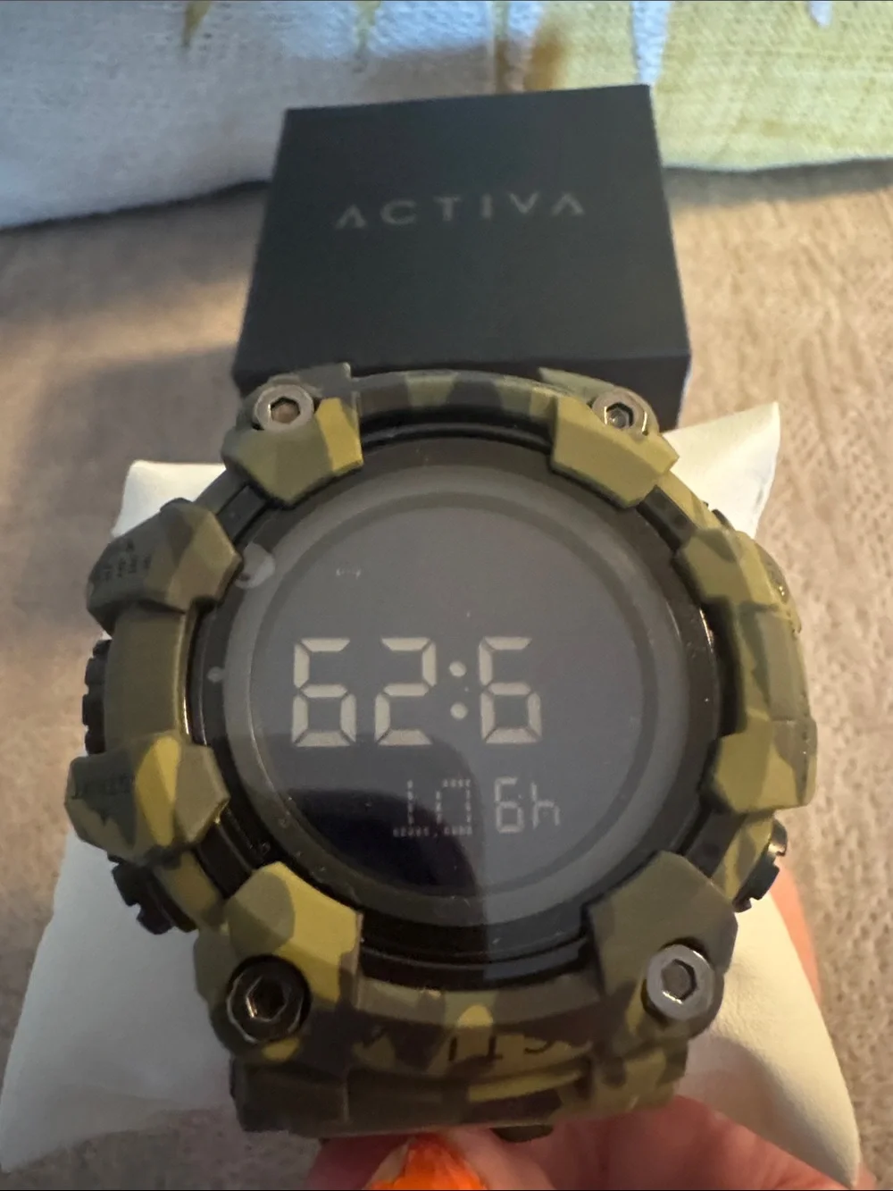 Activa Camouflage Digital Sports Watch - Blue Backlight